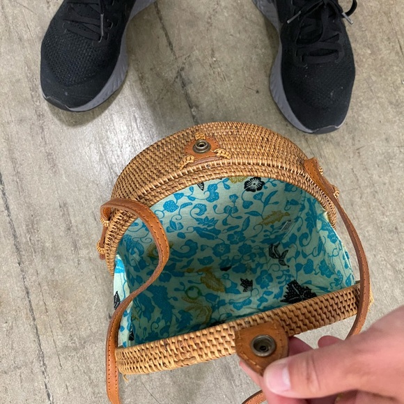 Straw round tortilla bag - Picture 4 of 5